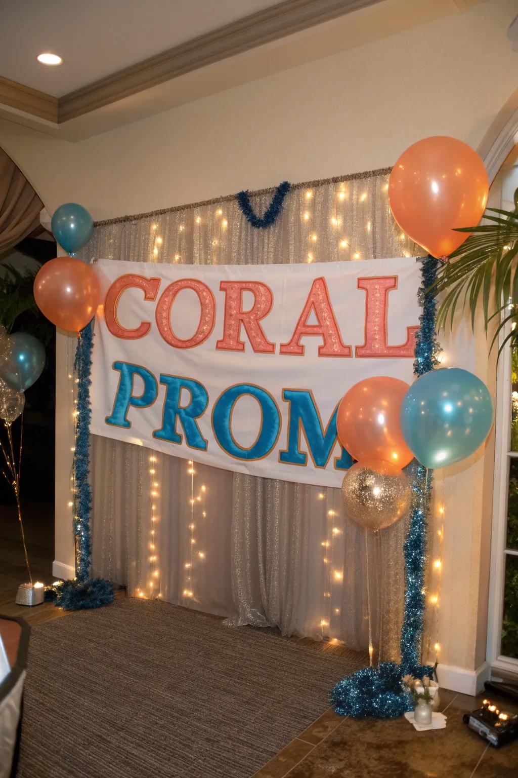 A personalized pennant makes your prom uniquely yours, marking the evening with special memories.