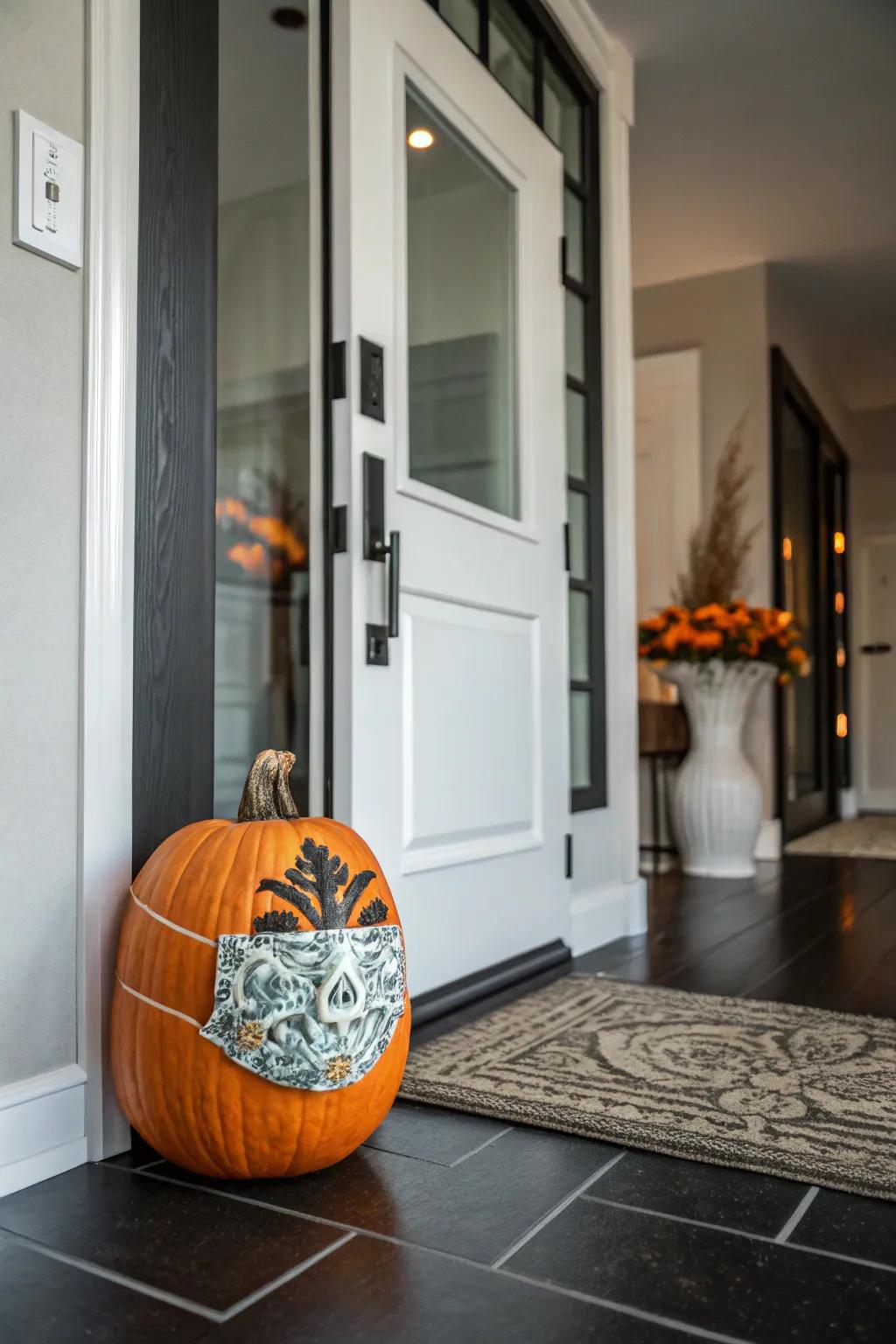 Masked pumpkins whisper secrets and add a touch of allure to Halloween.