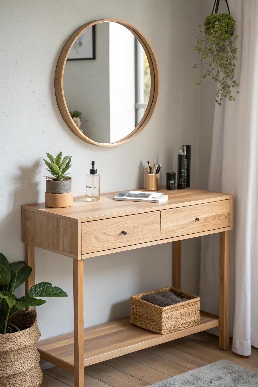 Transform your space with the elegance of a floating vanity&mdash;where minimalism meets boho chic.