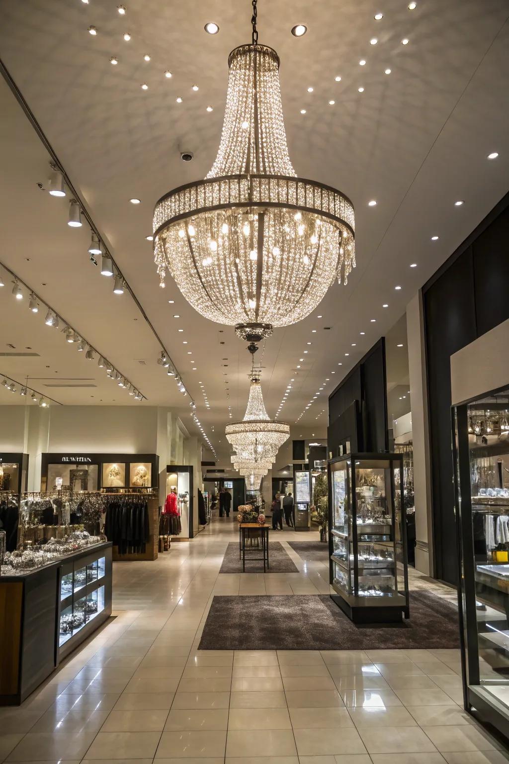 Statement lighting introduces drama and directs attention to key areas.