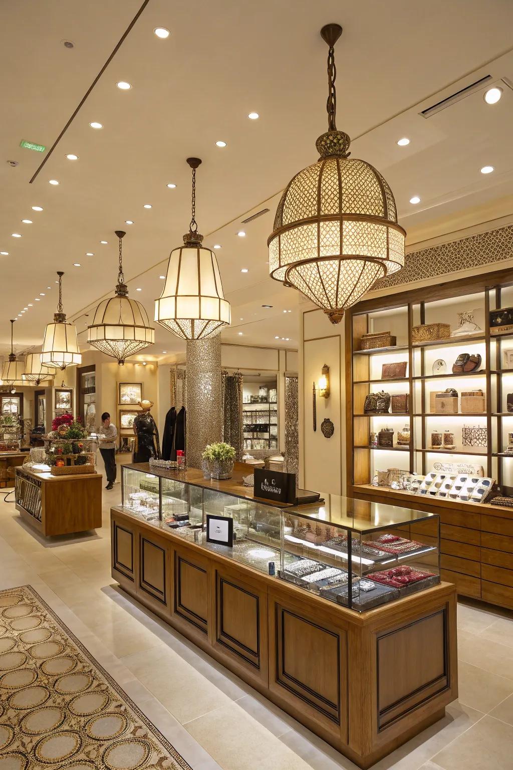 Unique lighting fixtures infusing persona and design.