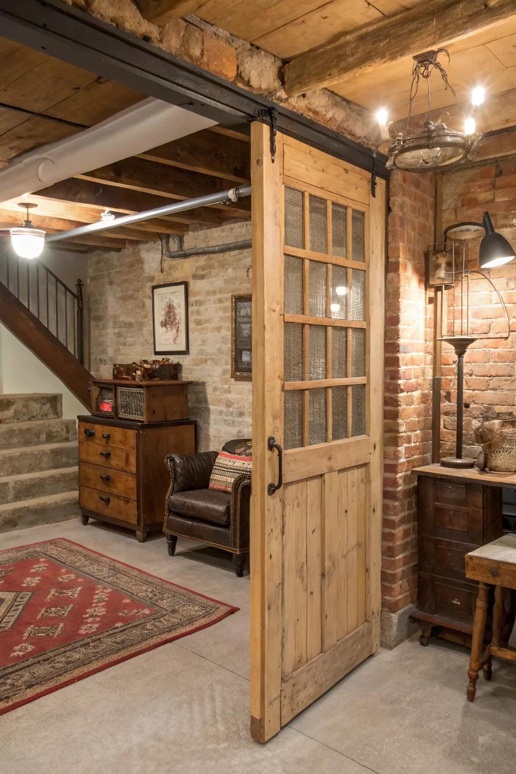 Repurposed doors bring vintage charm and character to your space.