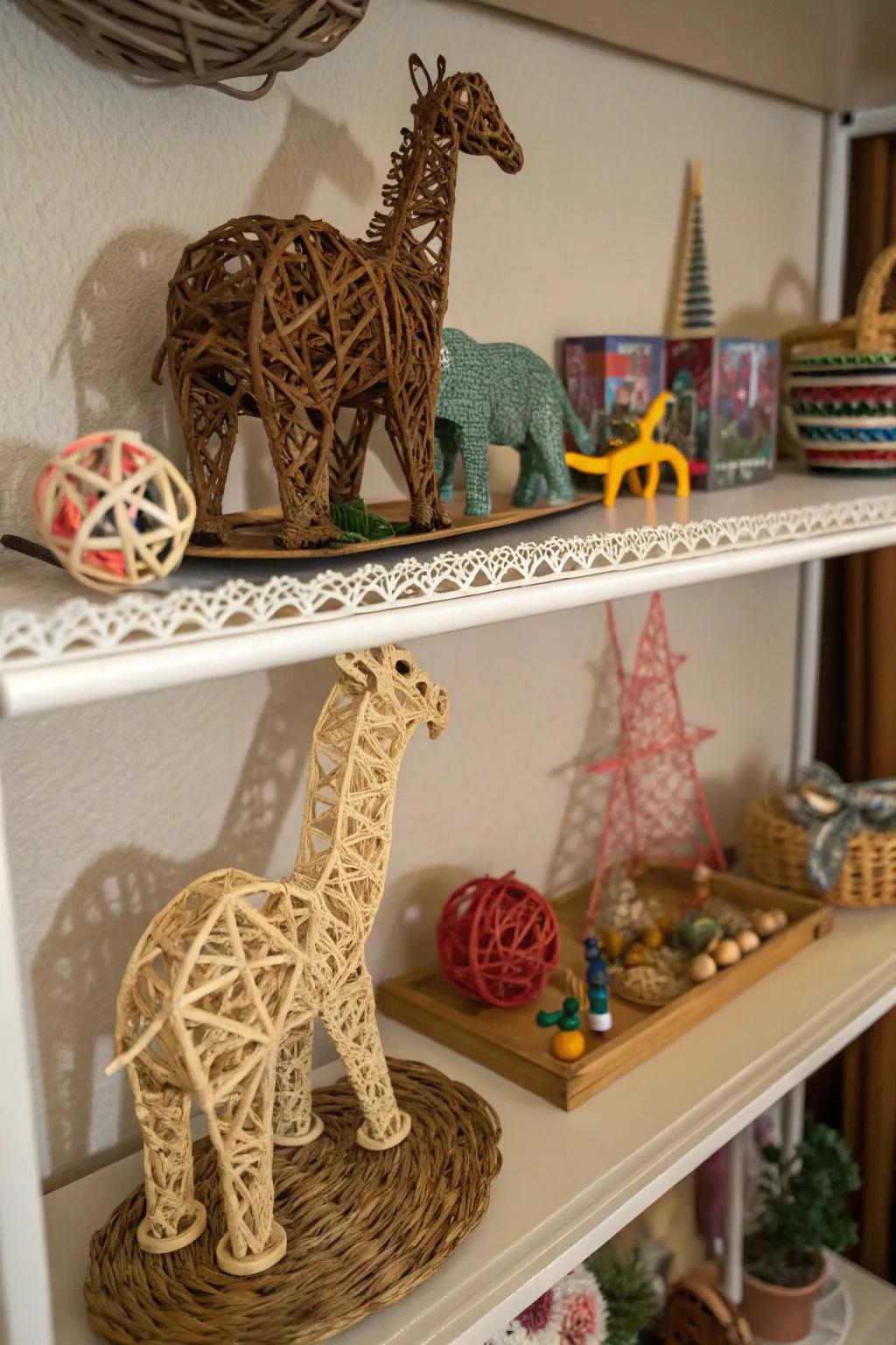 Sculptural motifs for those who appreciate an assembly challenge.