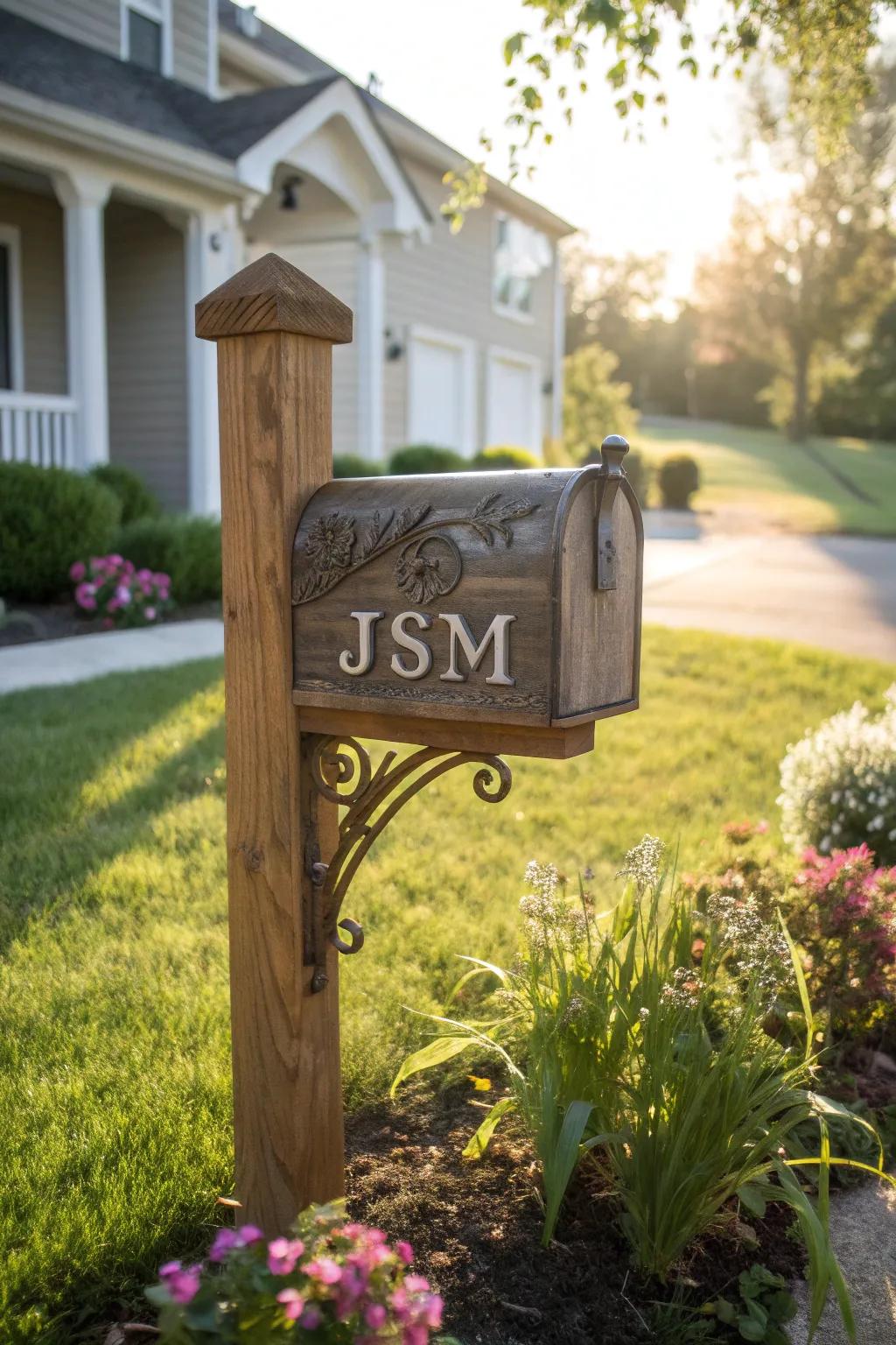 Individualized engravings transform this homespun mail structure, rendering it distinctly yours.