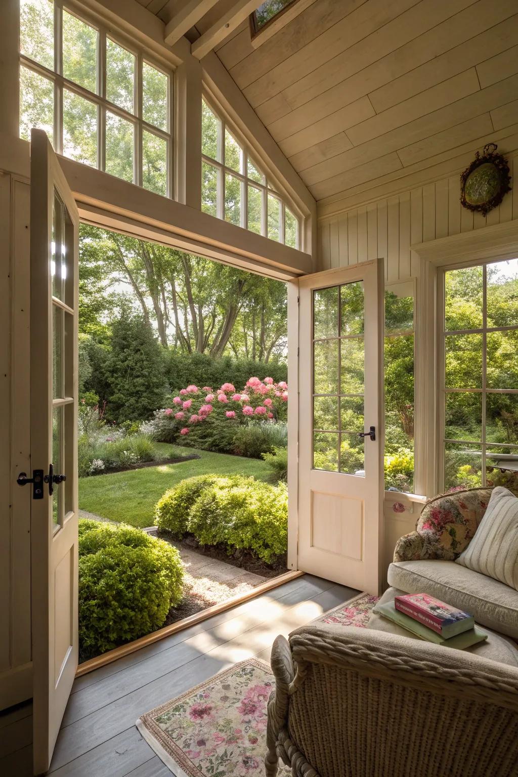 A she shed exquisitely joined with the external environment.