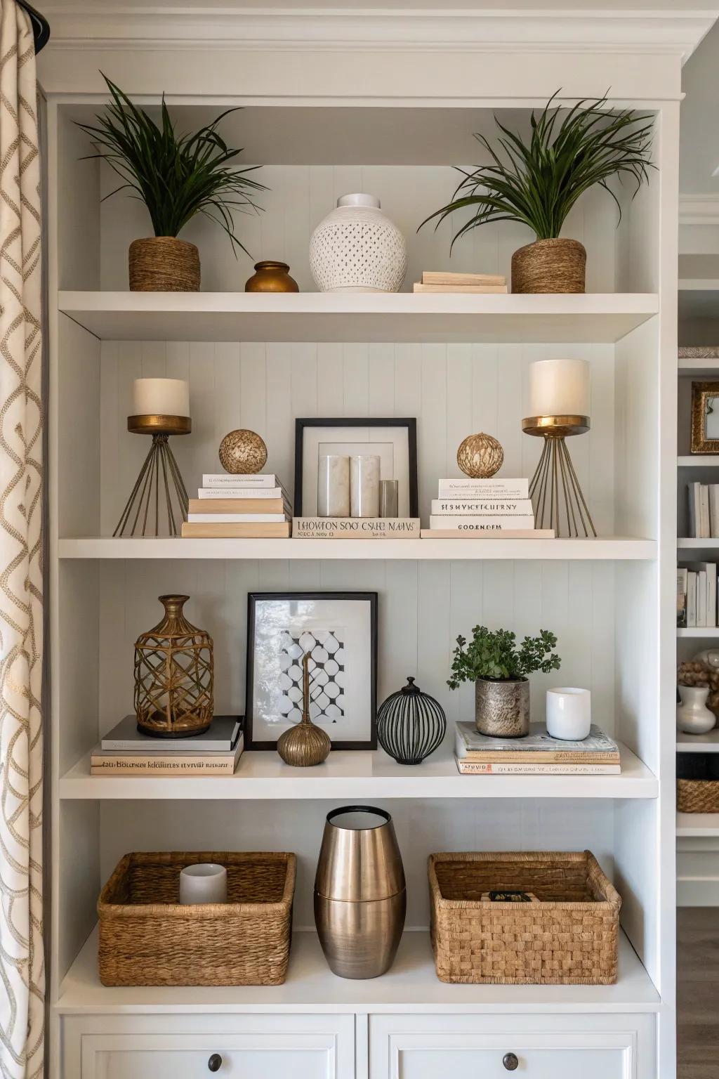 Symmetrical arrangements promote harmony and order.