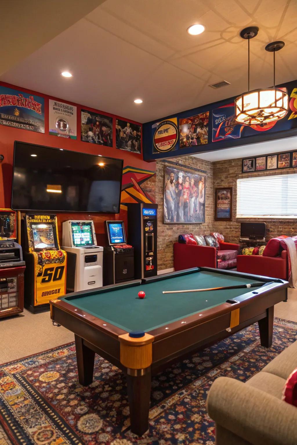 A game room is all about non-stop fun and entertainment.