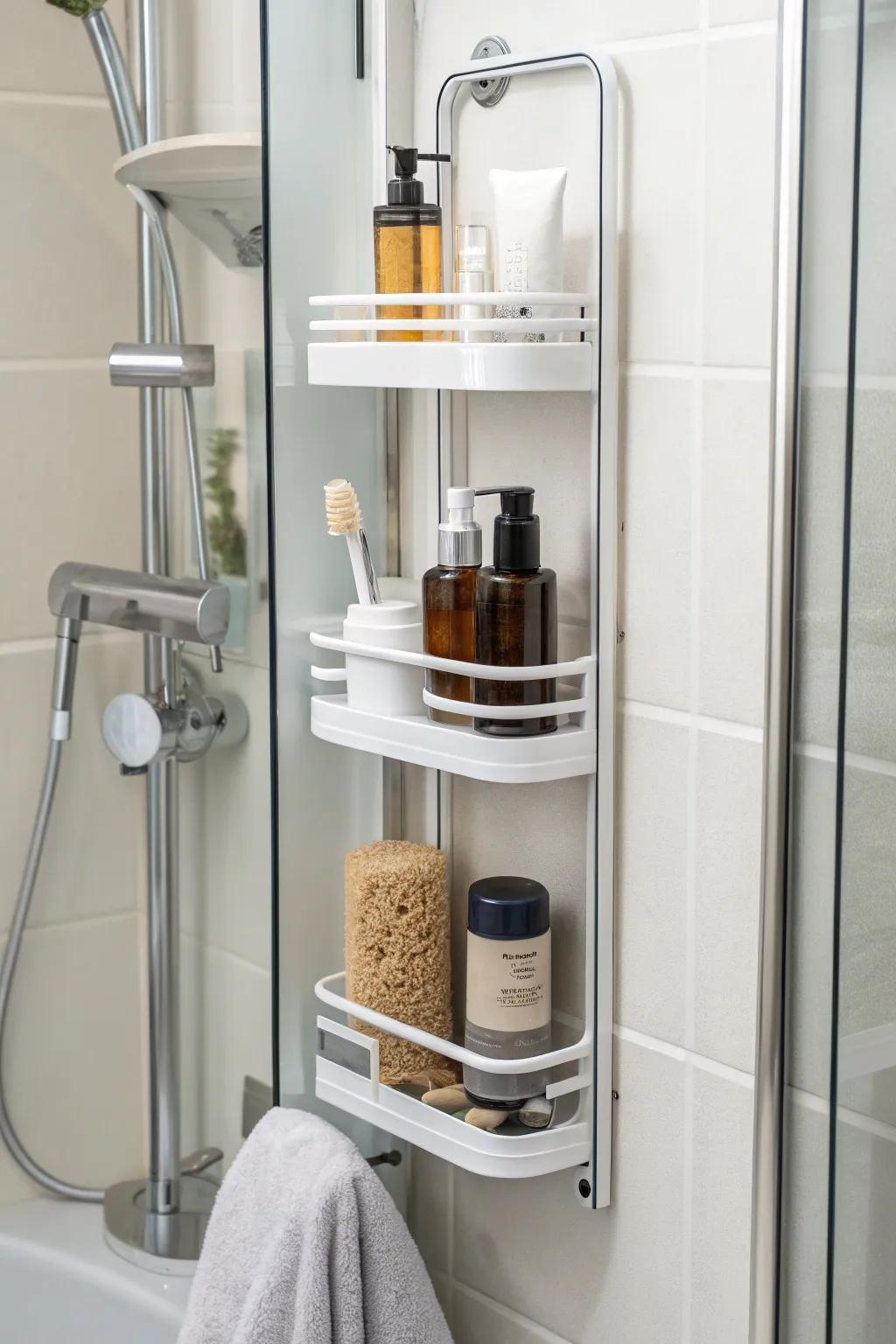 Extendable shelves give customizable storage adaptable to every space.