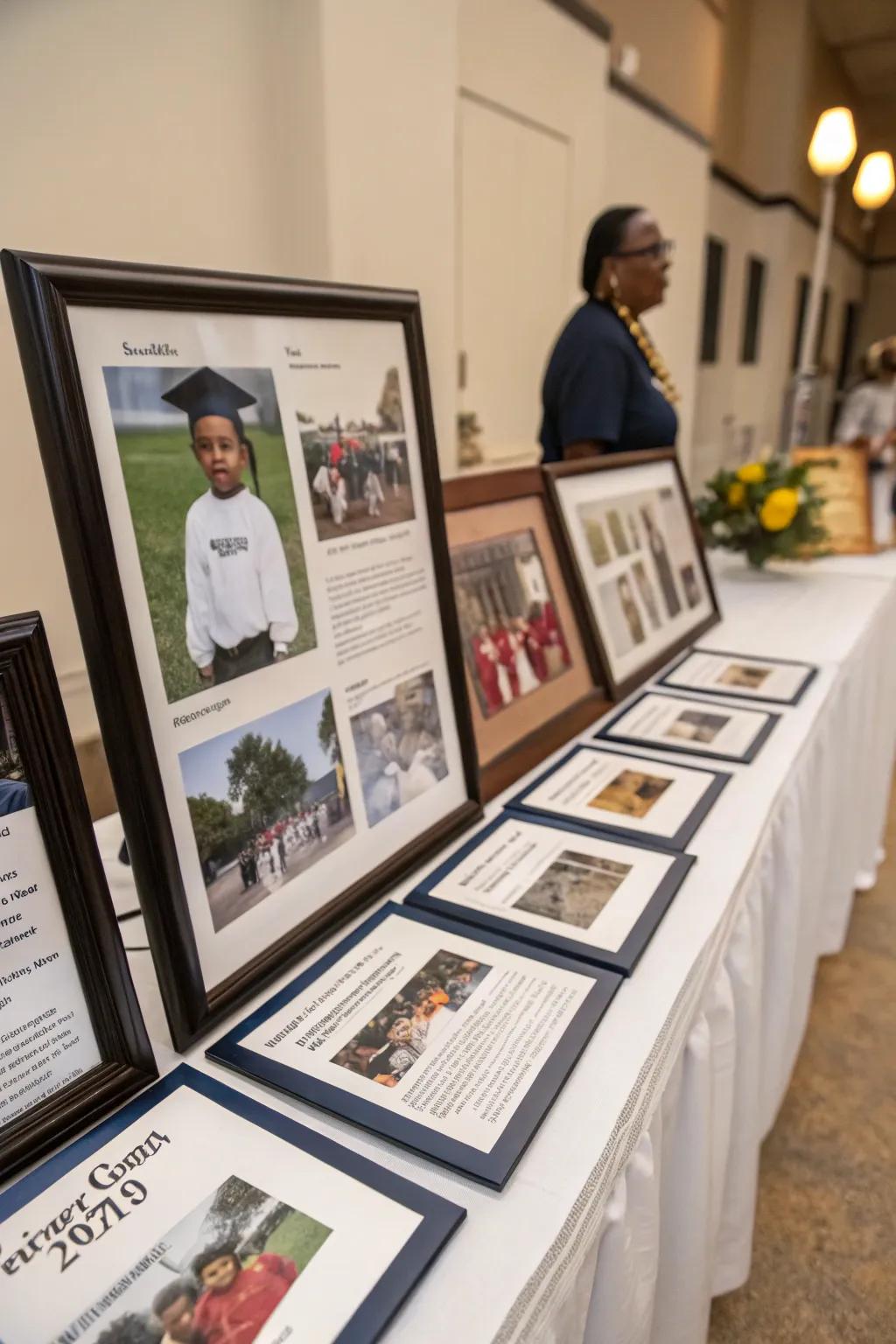 A life in pictures that shows off the graduate’s journey.