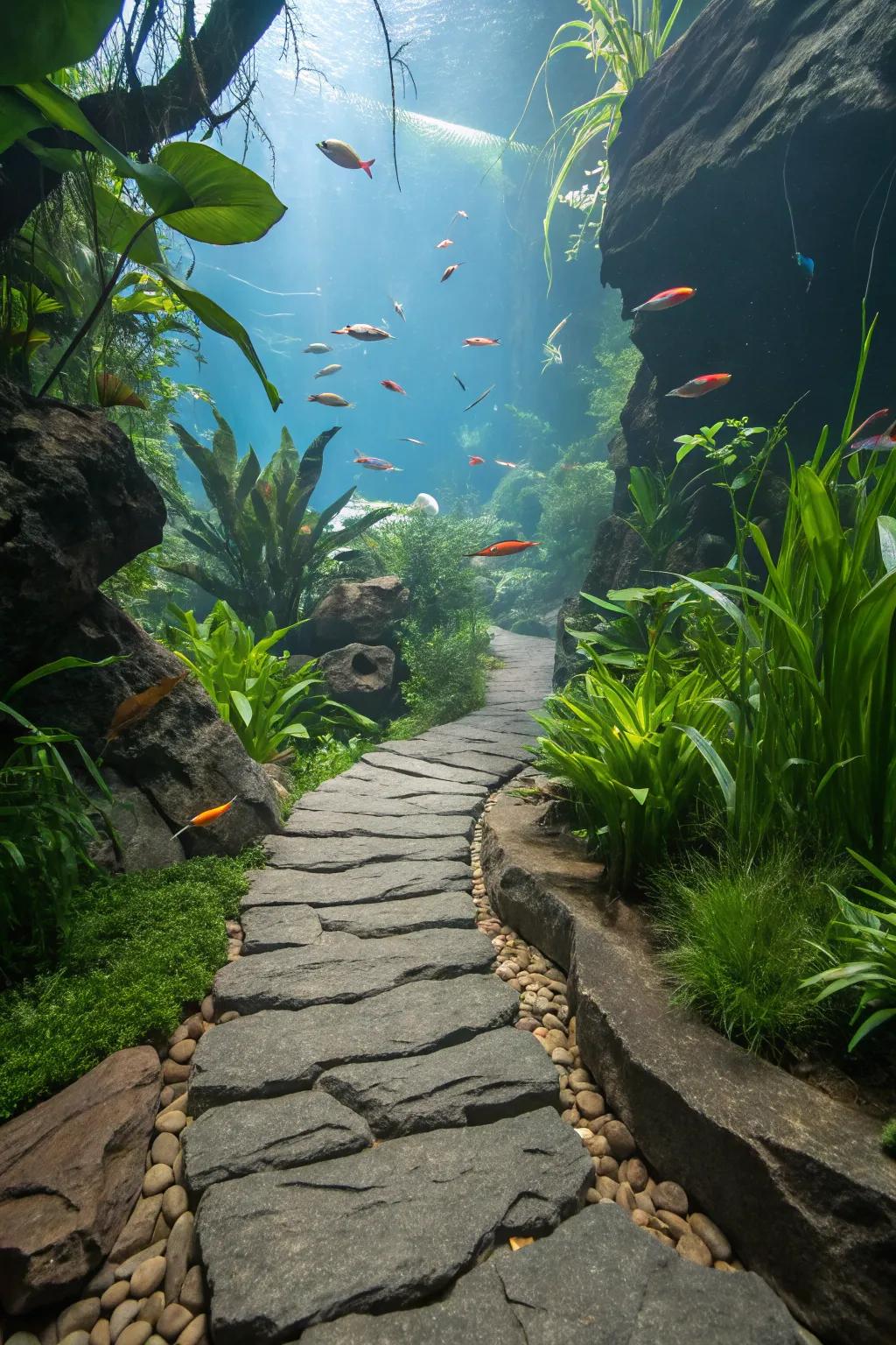 A rustic graystone lane inviting discovery.