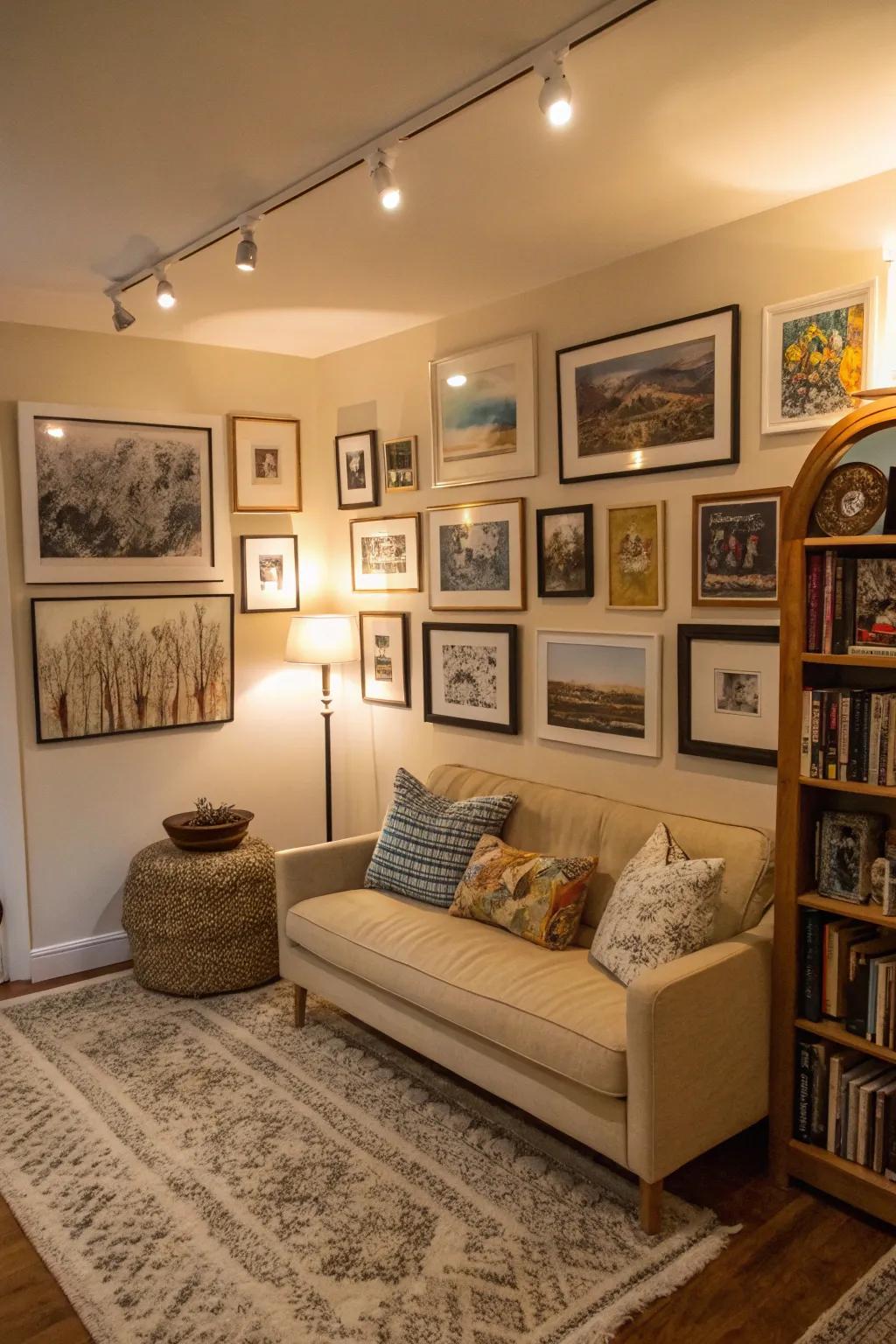 Wall art adds personality and character.