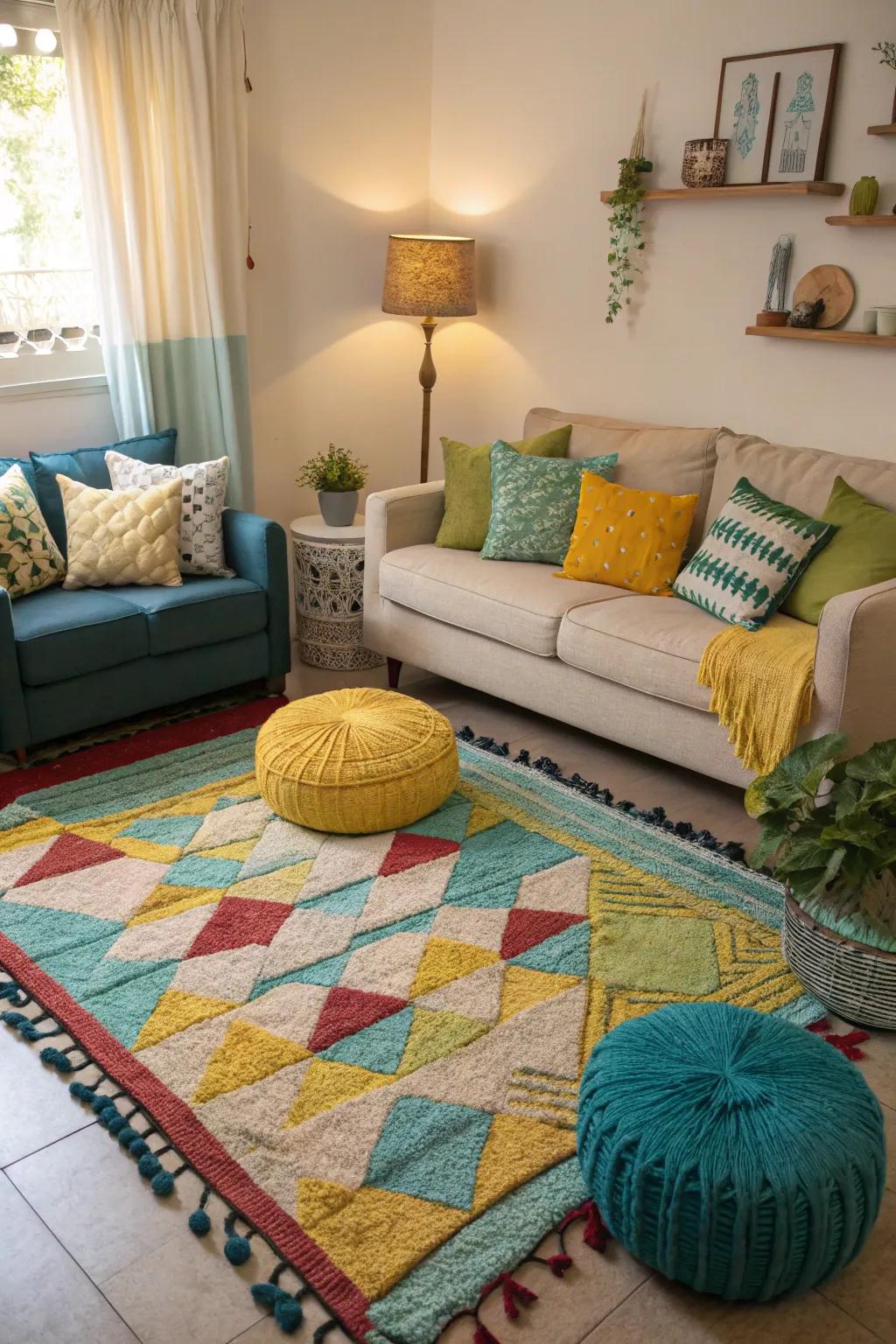 Your space is made warmer and more distinctive with decorative accents.