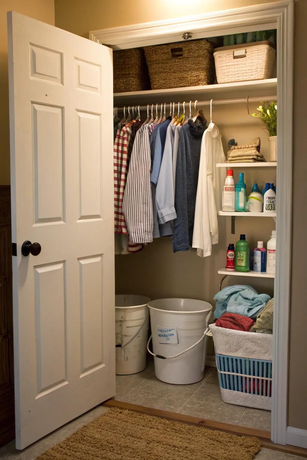 Every inch matters: additional storage is ideal on door space.