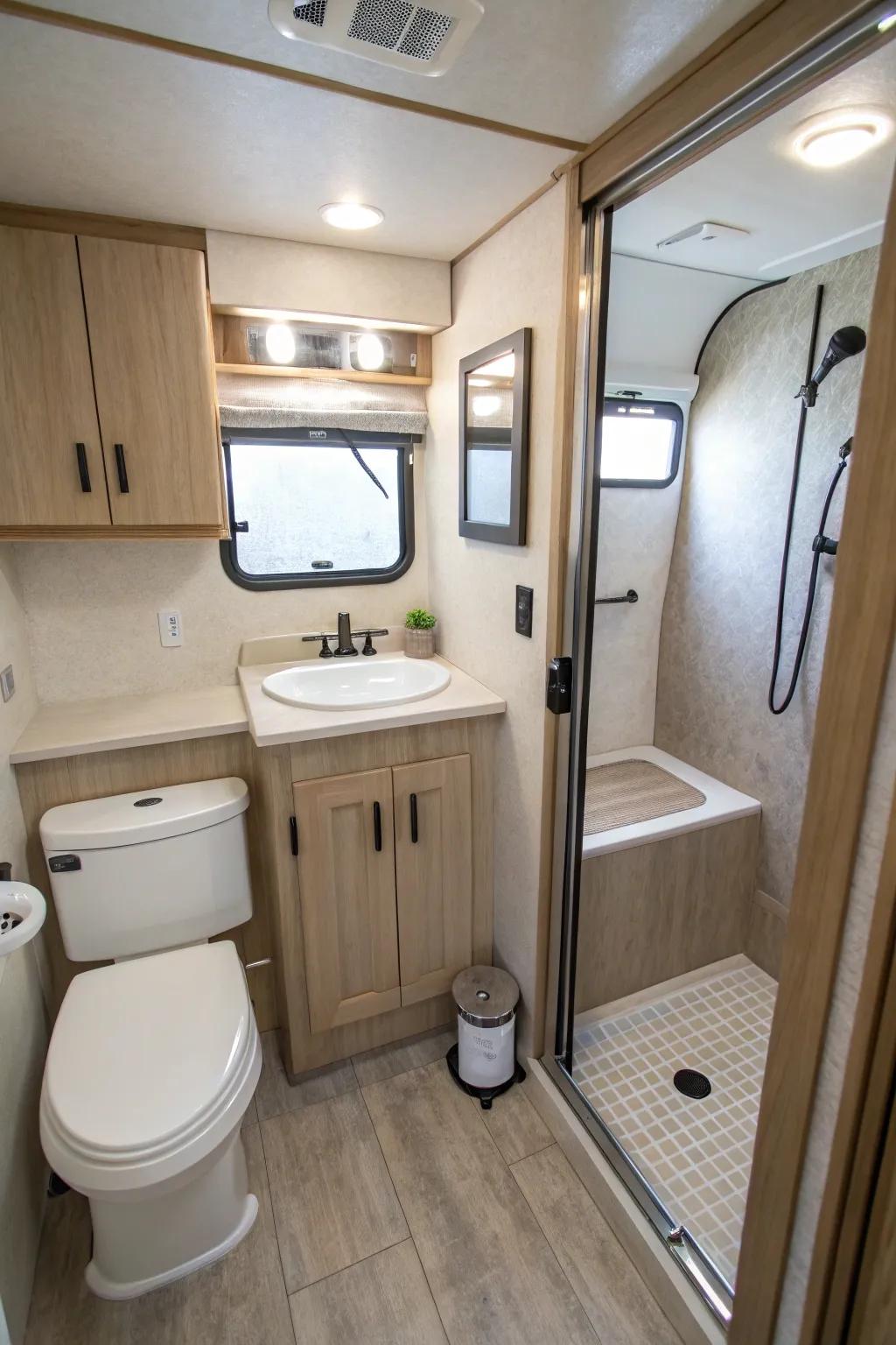 Minimalist decor enhances the space without overwhelming it.