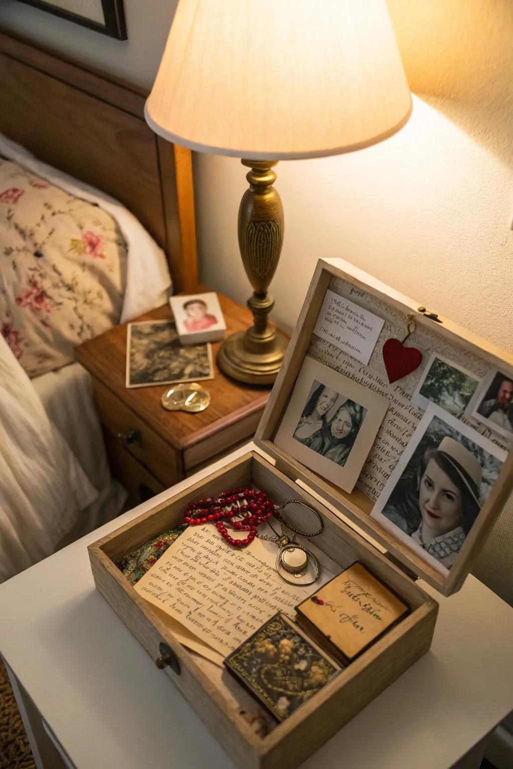 Keep love alive with a romantic-themed display.