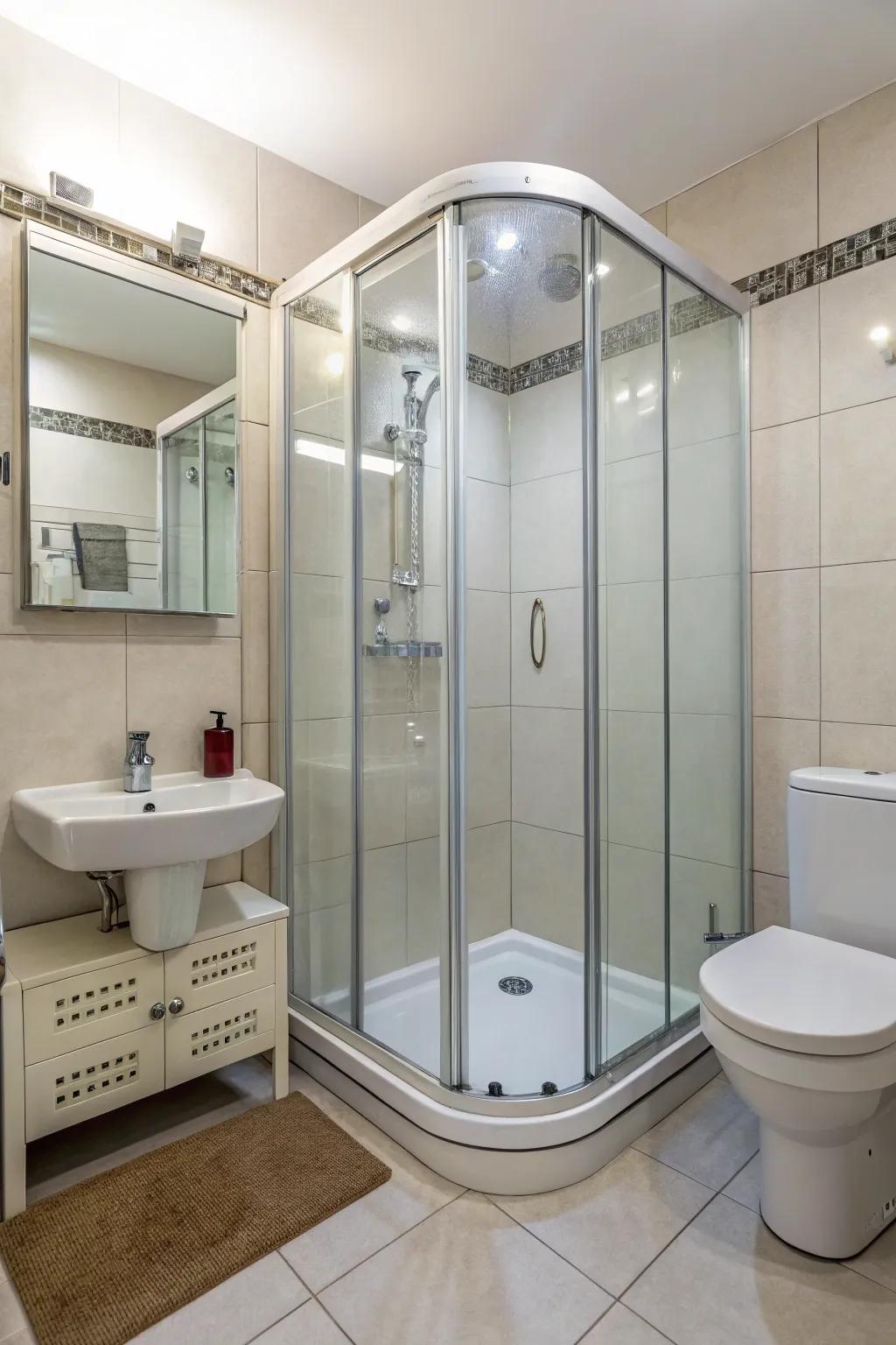 Optimize your area utilizing angled-edge designs.