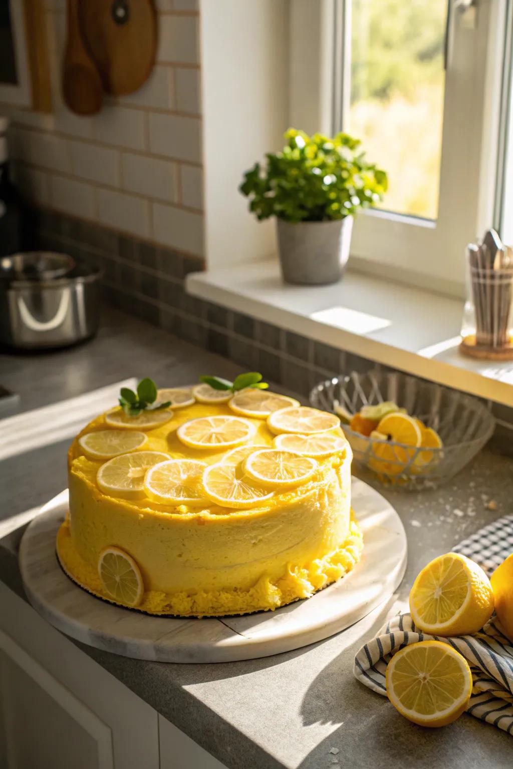 A citrus-infused cake that offers a burst of freshness.