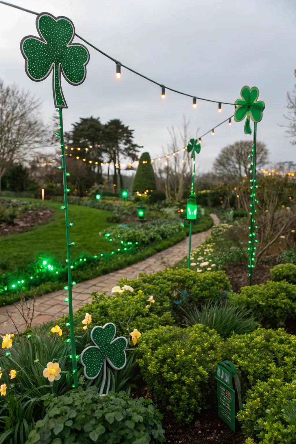 Illuminate your garden through whimsical St. Patrick's Day styling.