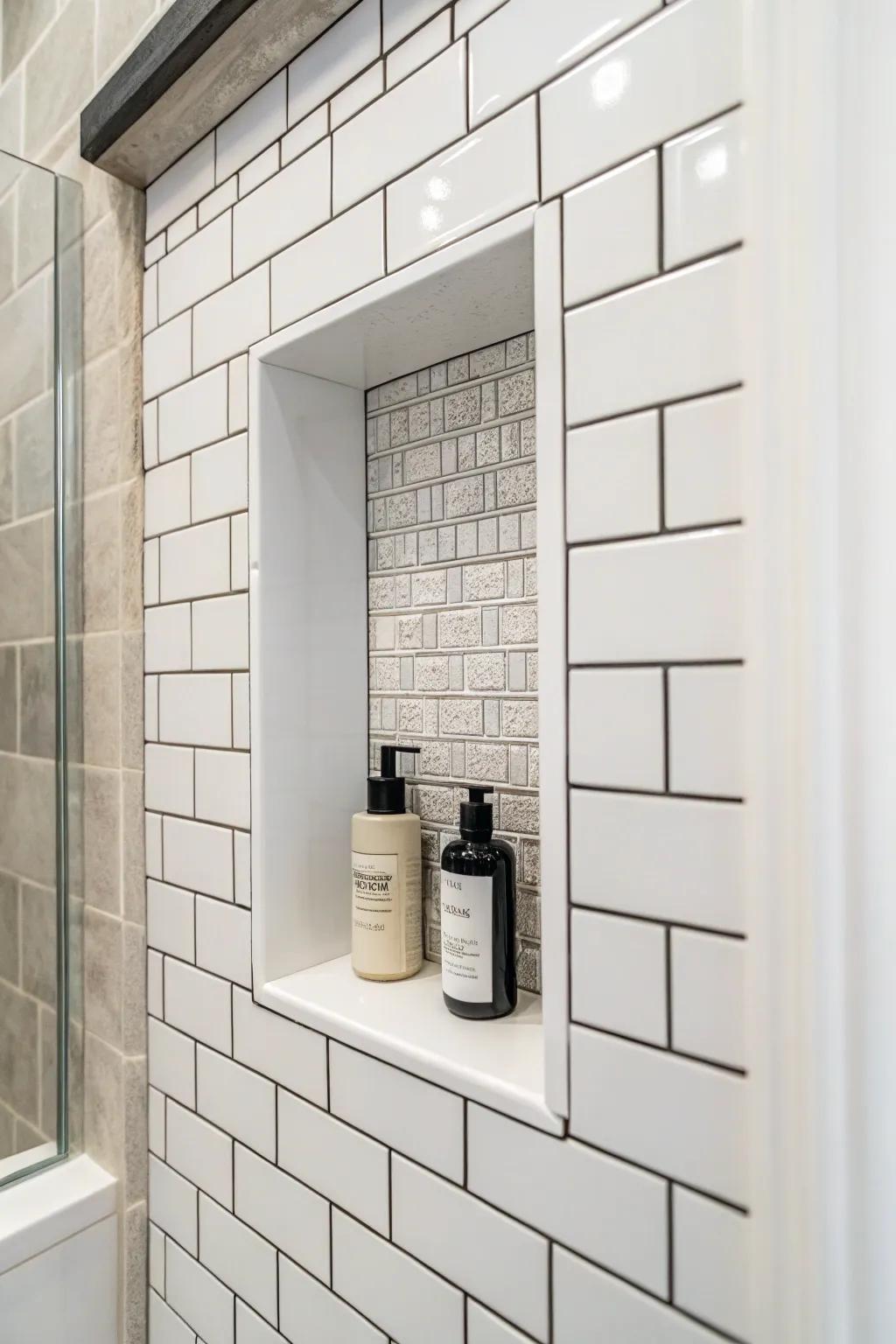 A minimalist niche with clean lines.