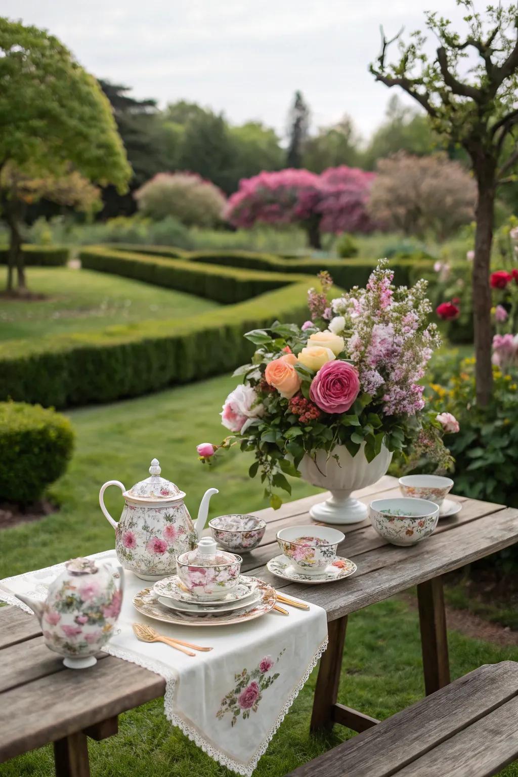 A bloom tea collection perfectly suited for a garden festivity.