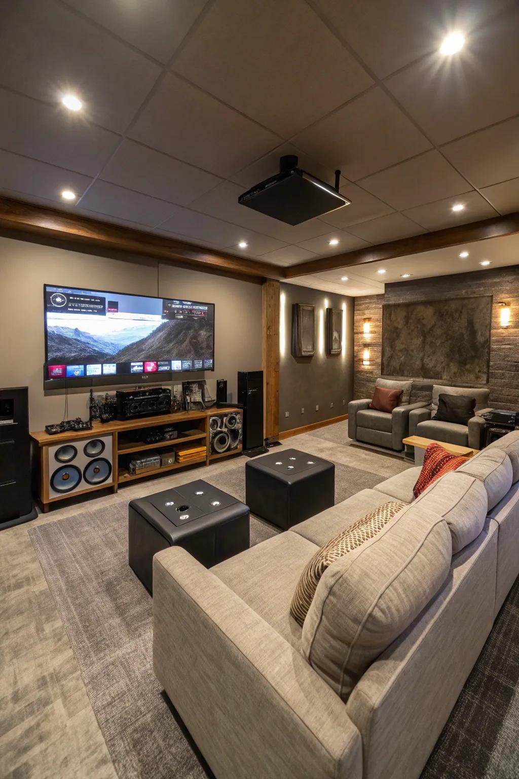 Immerse in sound with a quality audio setup.