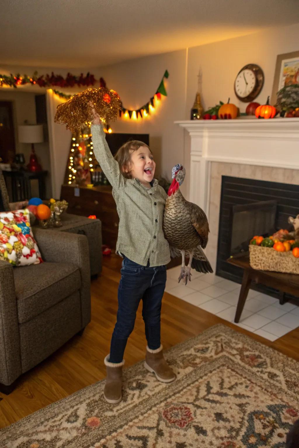 A successful find in the exciting Turkey Hunt game.