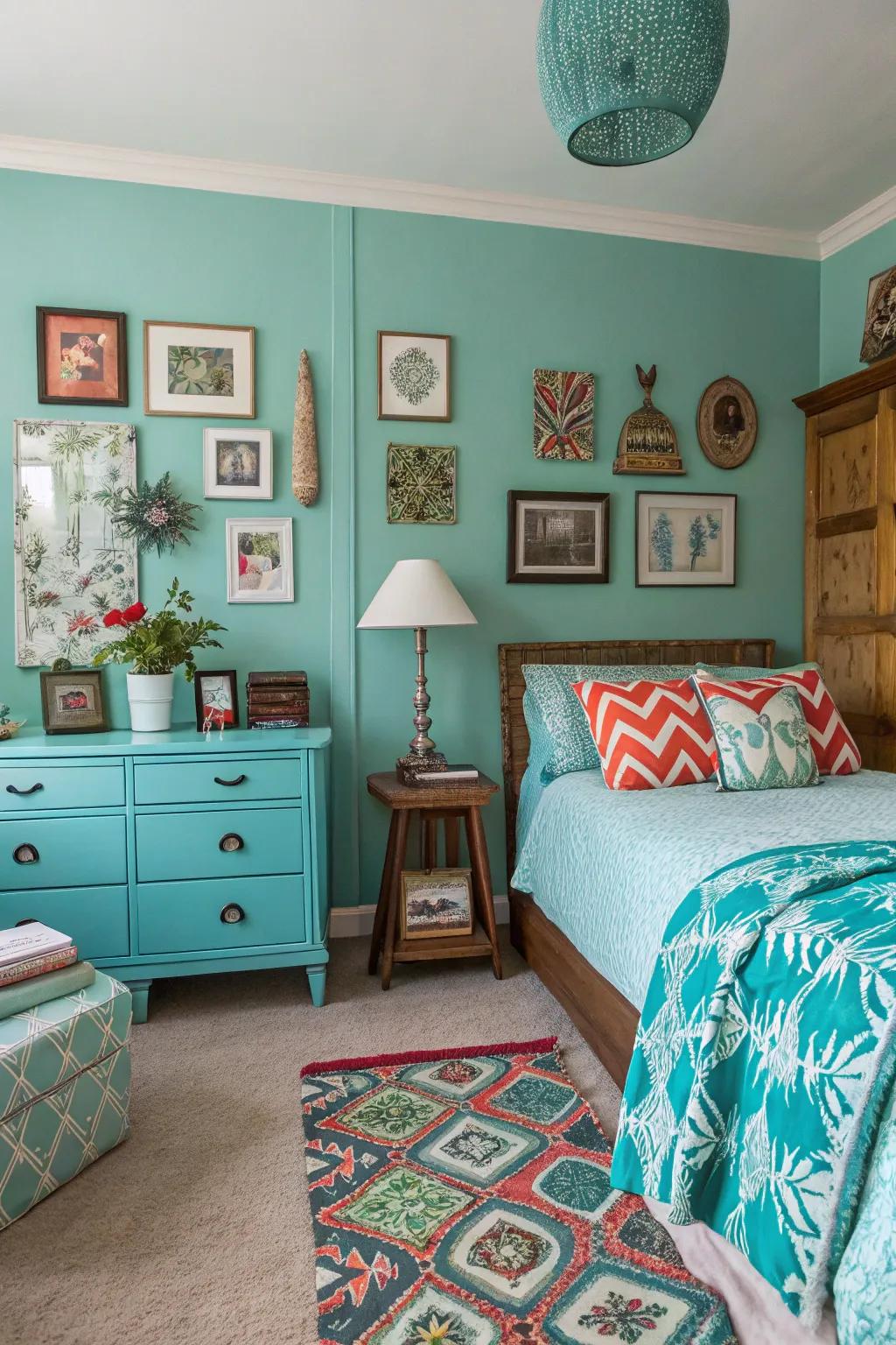 Varied decor for a unique and welcoming space.