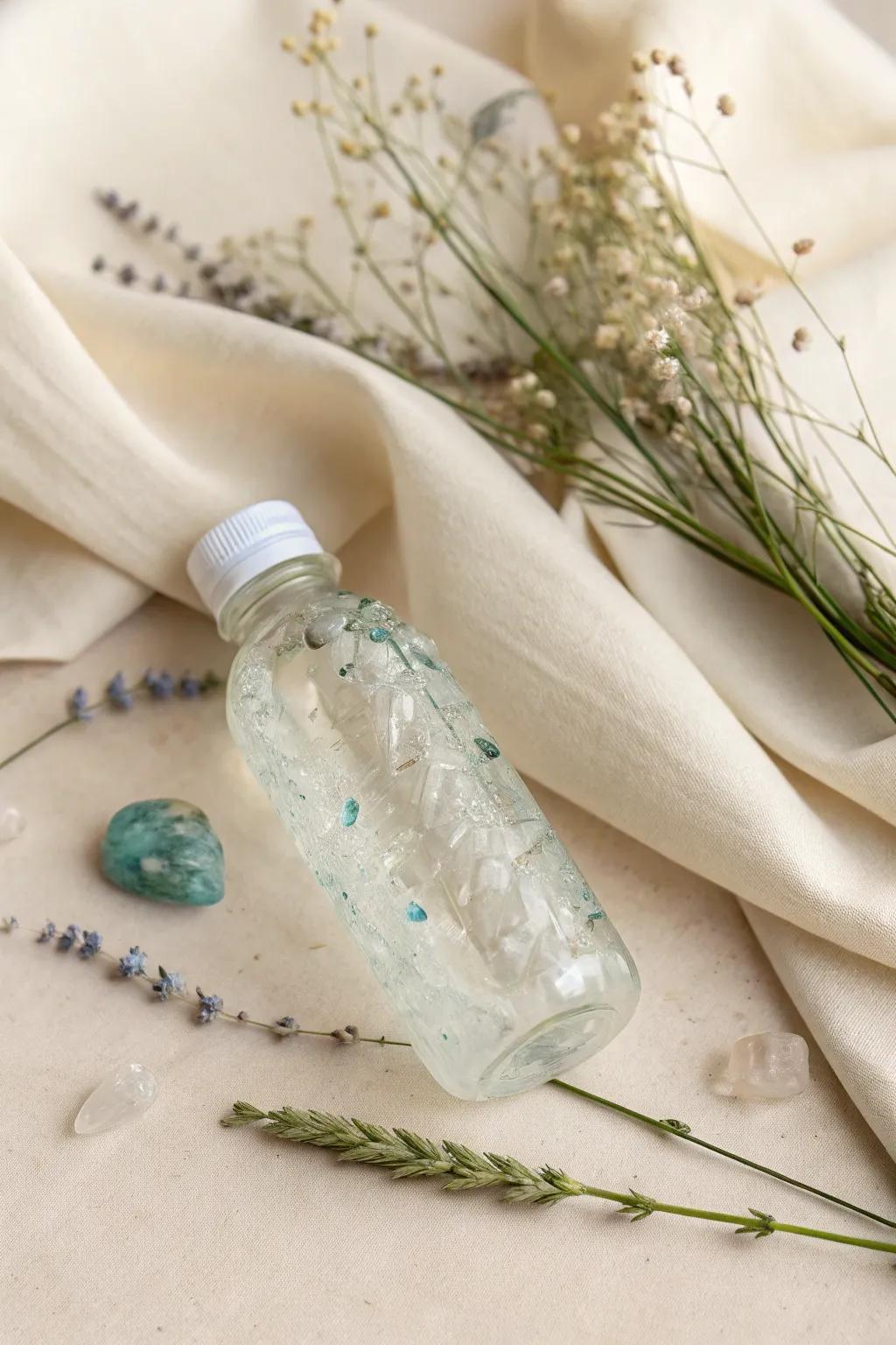 Transforming the mundane into masterpieces: Dive into the world of eco-chic jewels with these refined plastic bottle beads.