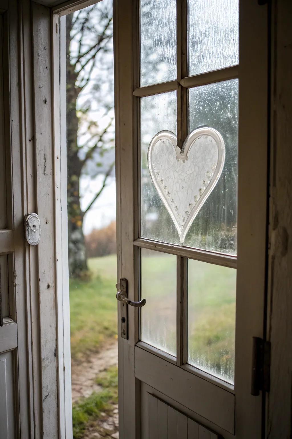Window clings offer a simple yet effective way to decorate glass doors.