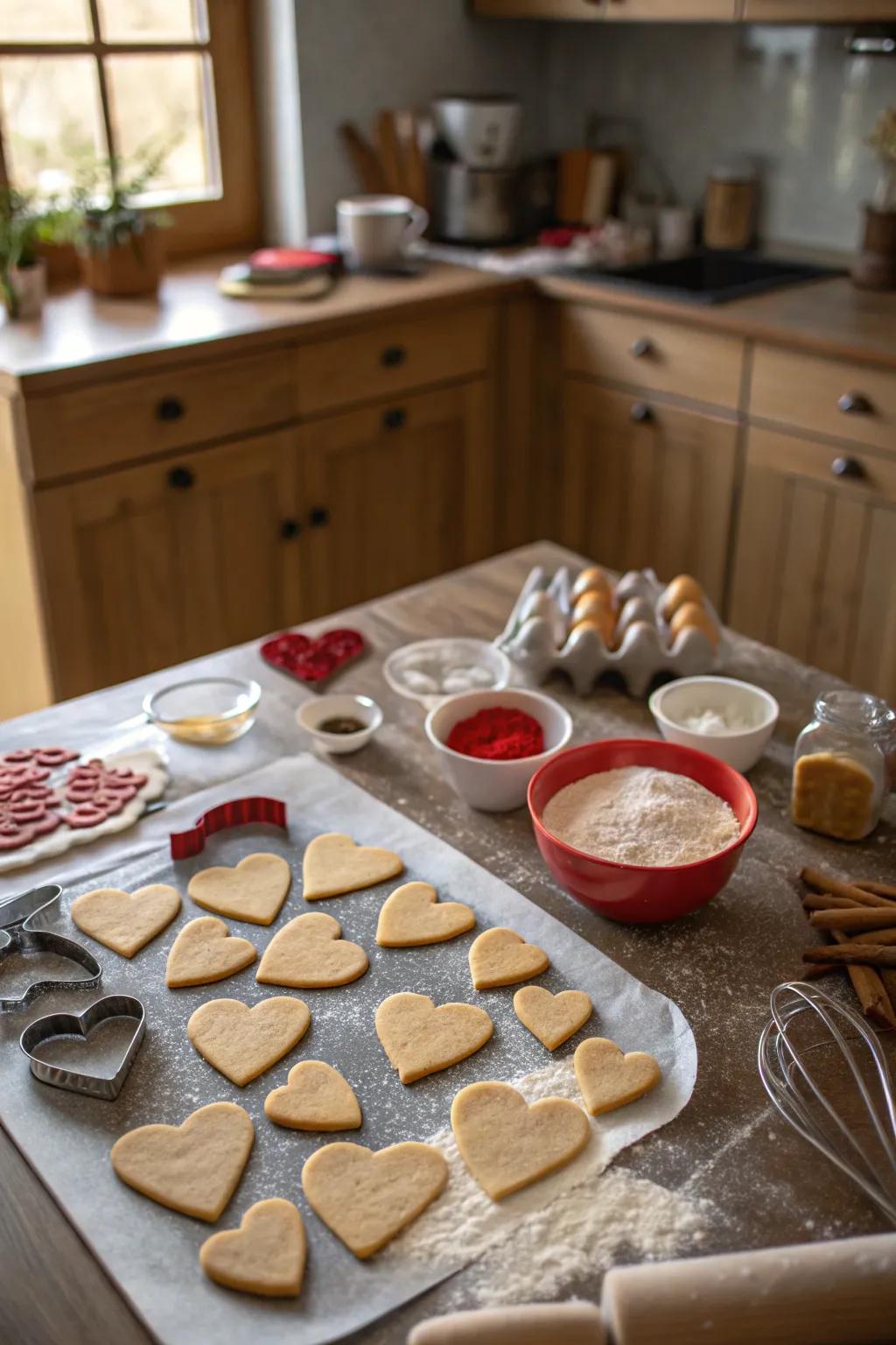 Craft affection through cardiac-shaped treats.