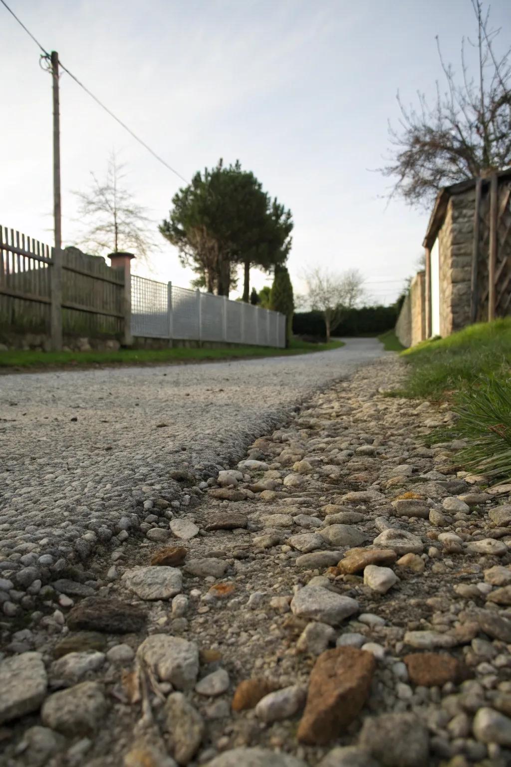 Inherent facades construct a cordial and welcoming driveway impression.