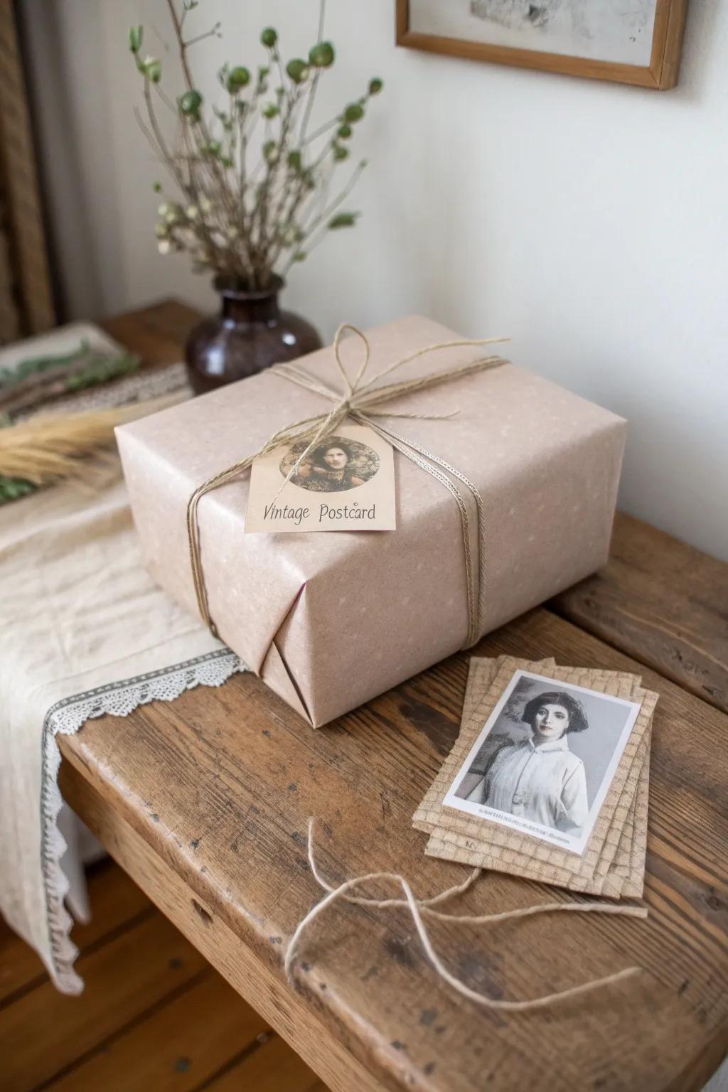 Inject a nostalgic touch into your gifts using a retro picture note, perfect for those who cherish simplicity and innate beauty.