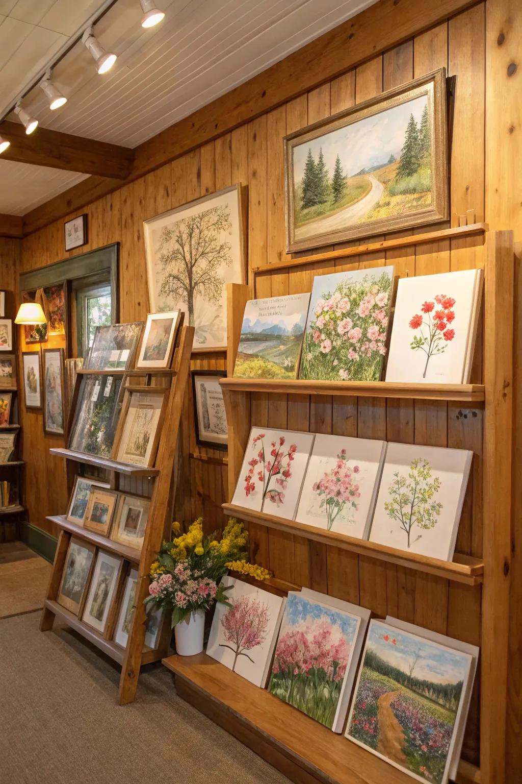 Periodic art exchanges maintain your d&eacute;cor fresh and dynamic.