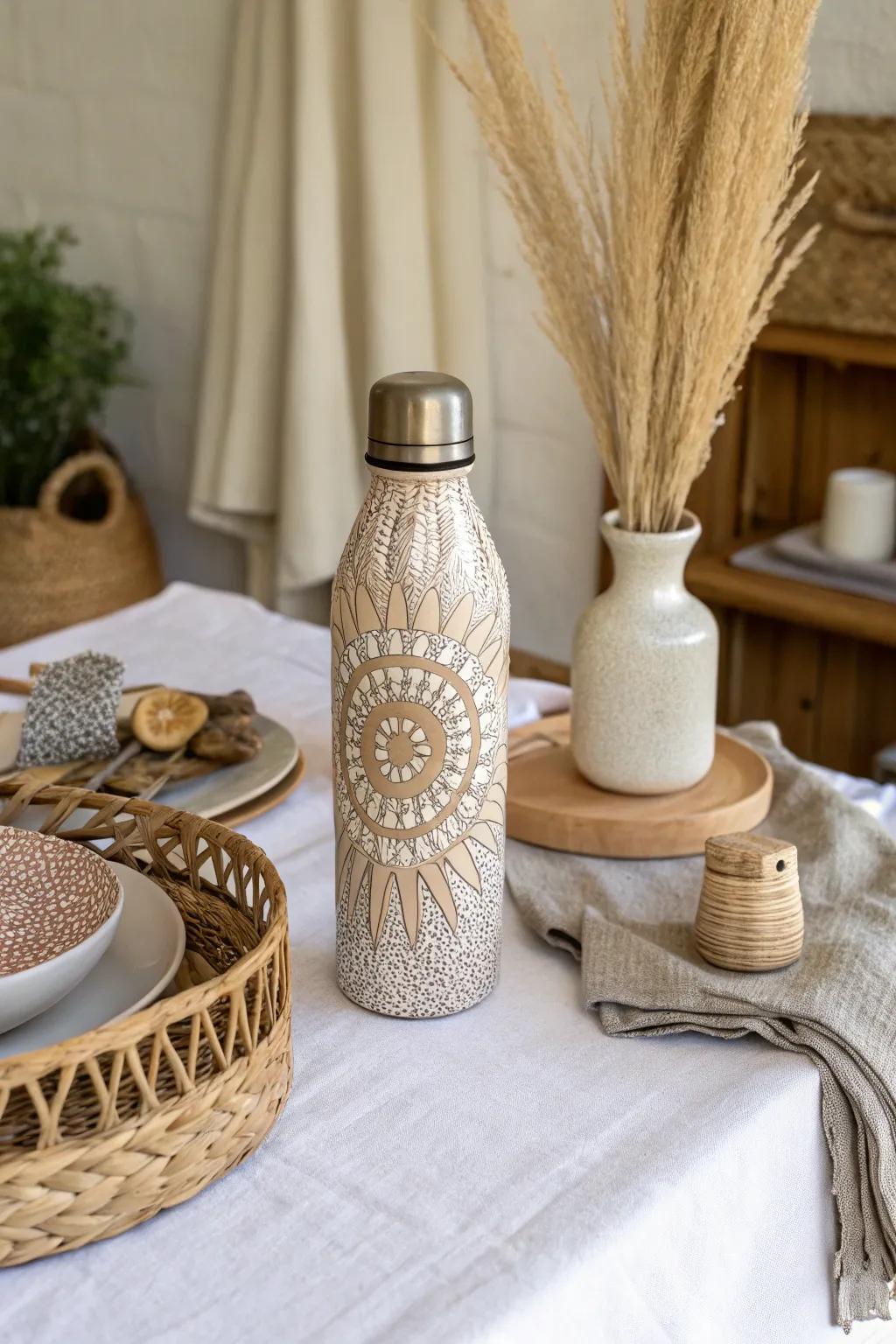 Textured surface hydration bottles to give a unique sensorial experience.