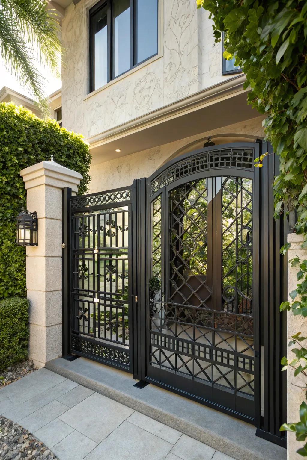 With a bespoke metal gate that combines security and style, you can improve the entryway to your house.