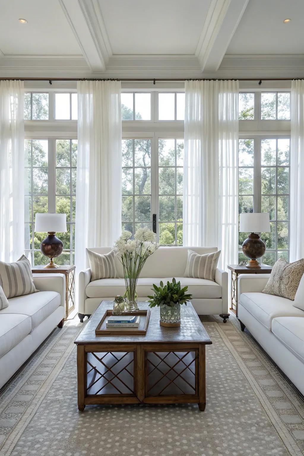 Balance provides stability and harmony to a white space.