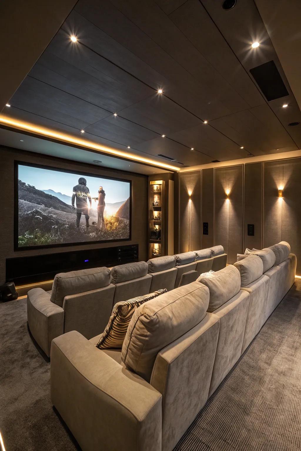 A cinema hideaway for the supreme movie evening.