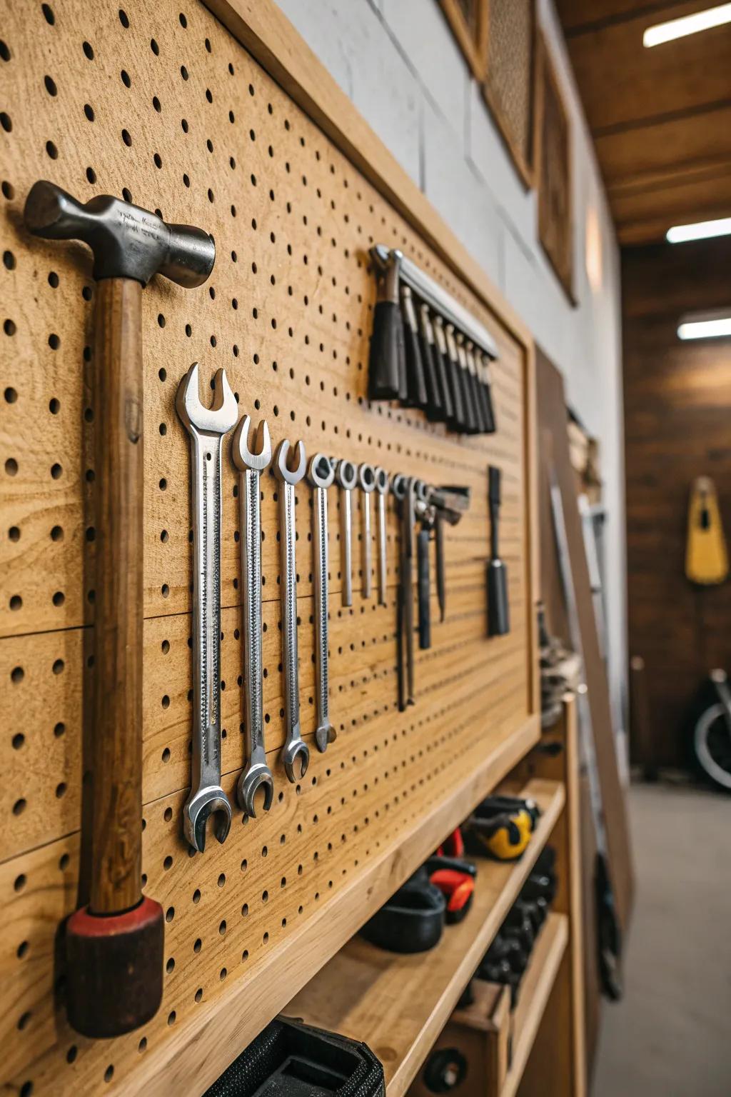 Transform your workspace with a streamlined and organized tool board.