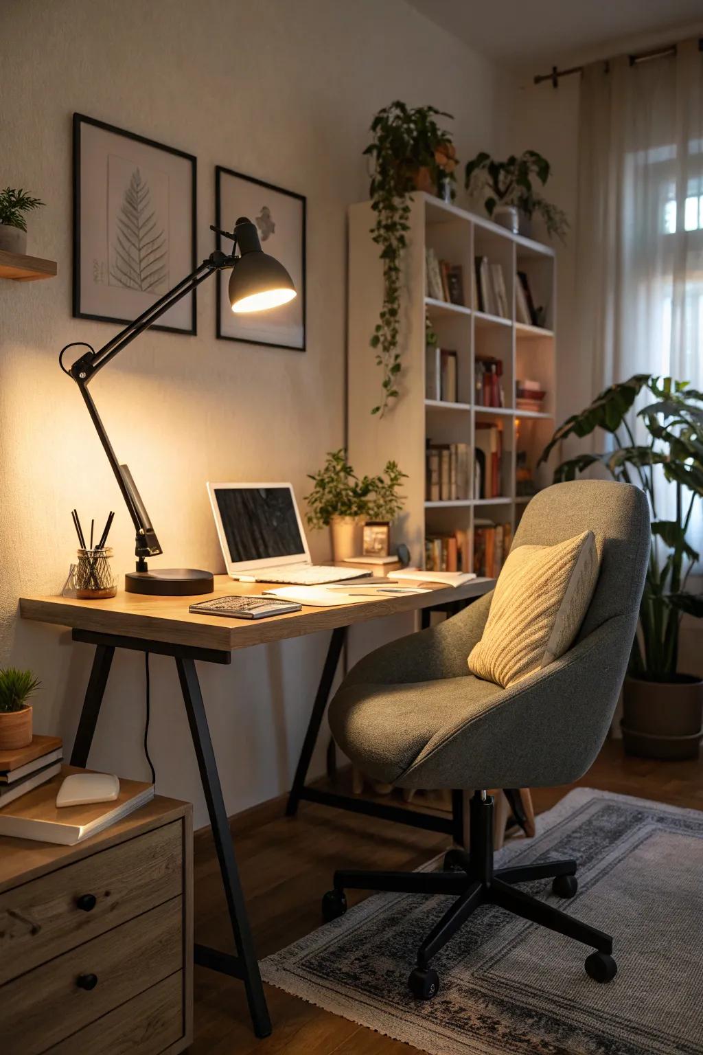 Lighting options that adapt to your work style.