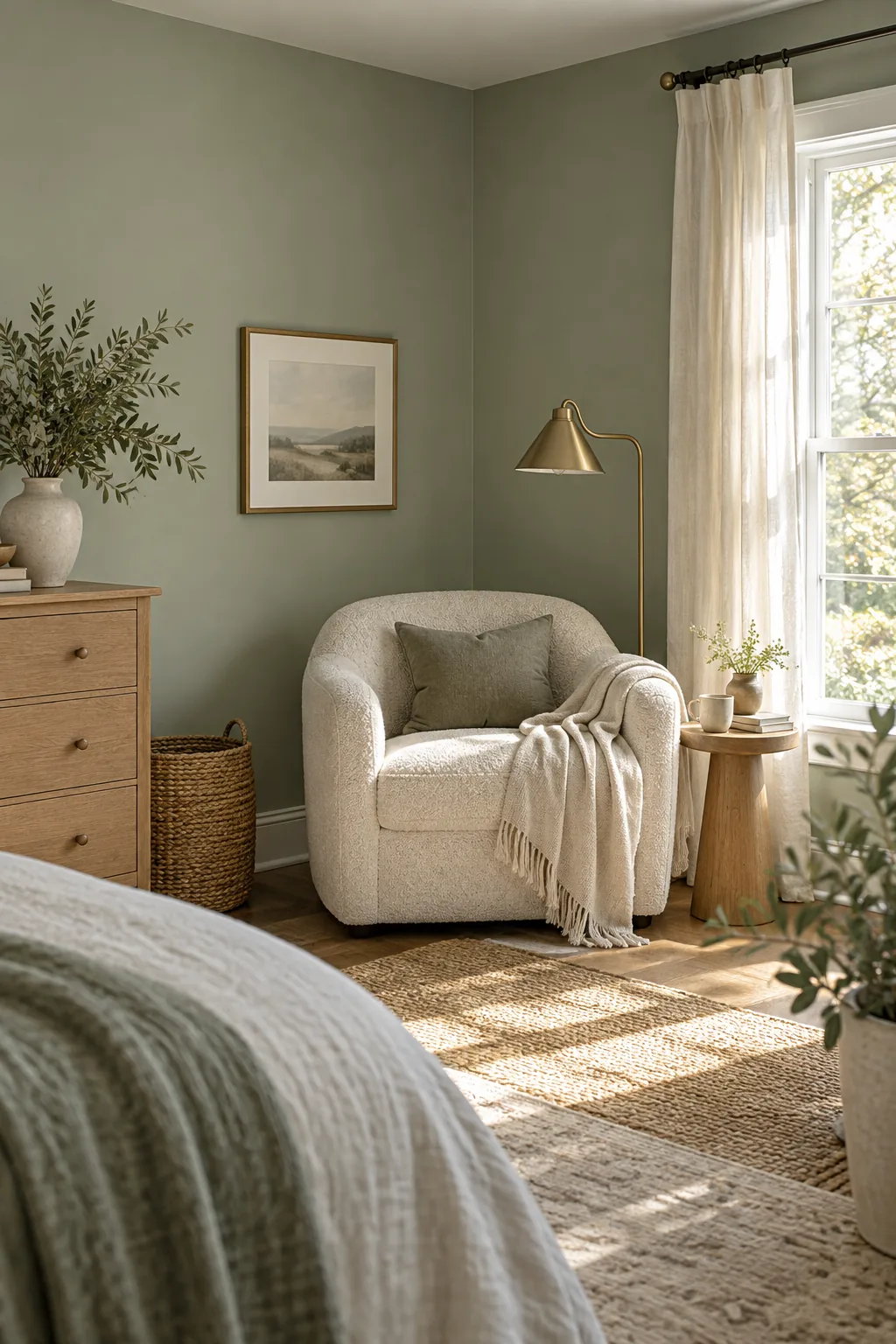 Calm Bedroom Paint Colors: Pick the Sleepier Twin Swatch