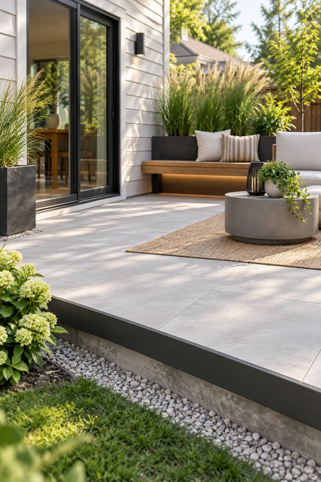 Build a Contemporary Modern Patio over an Old Concrete Slab