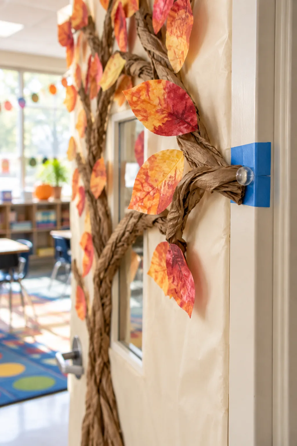 Easy Fall Classroom Door: The 3-Month Printable Swap Plan