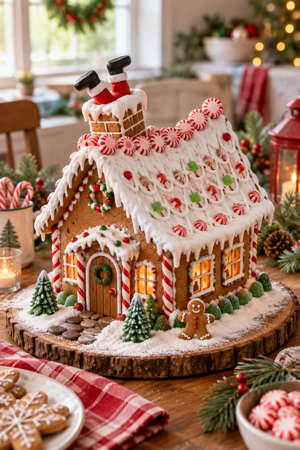 Funny Gingerbread House: The Stuck-Santa Build Schedule