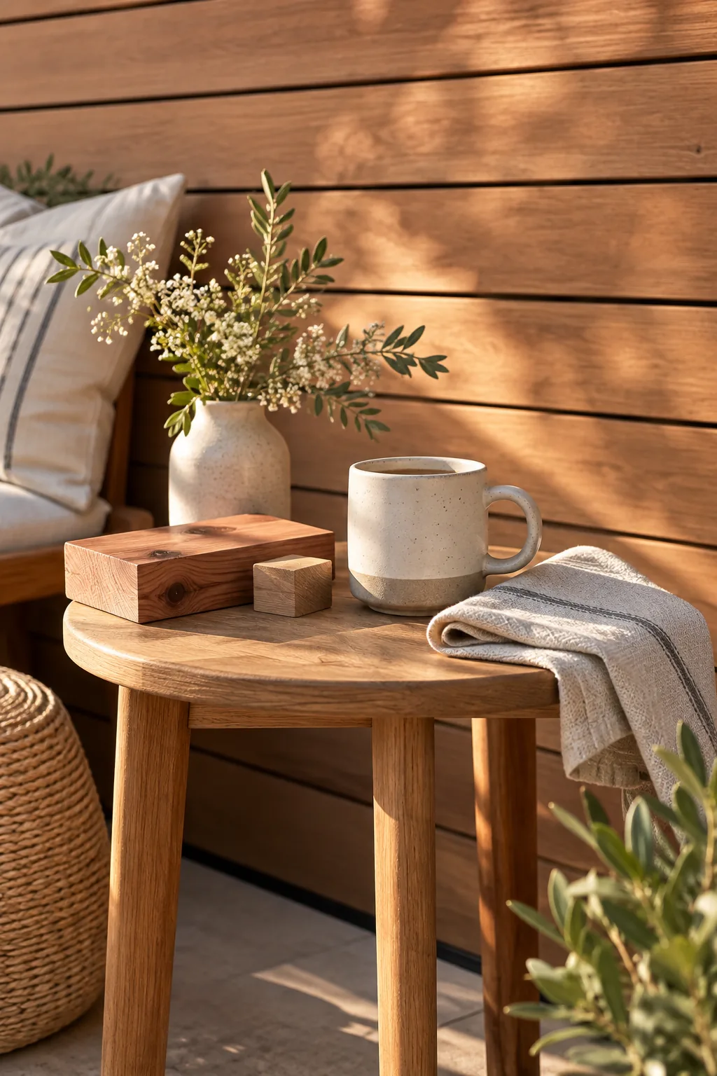 Long continuous horizontal cedar fence in a backyard.