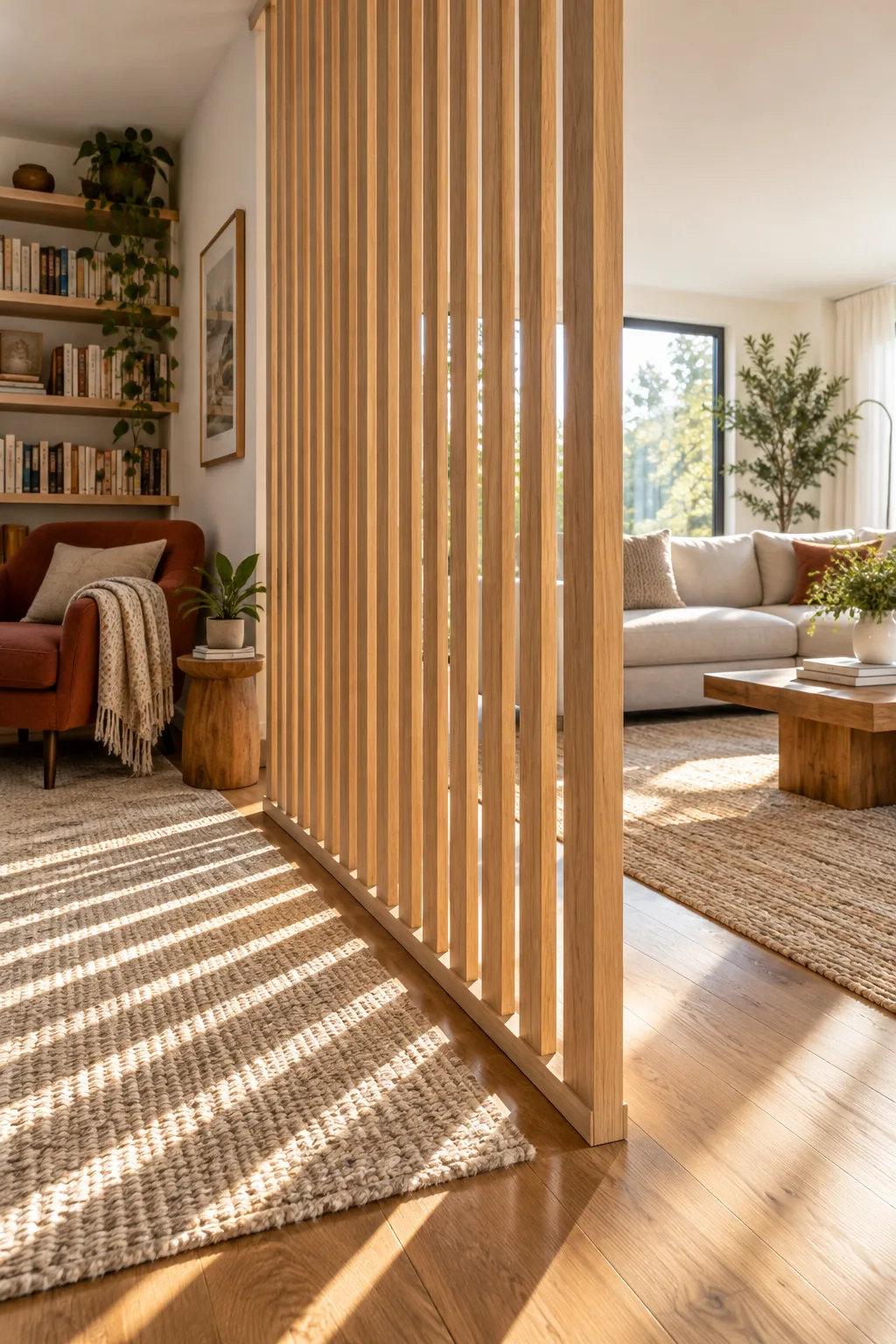 DIY Slatted Room Divider: Complete Spacing & Hardware Guide - Soft ...