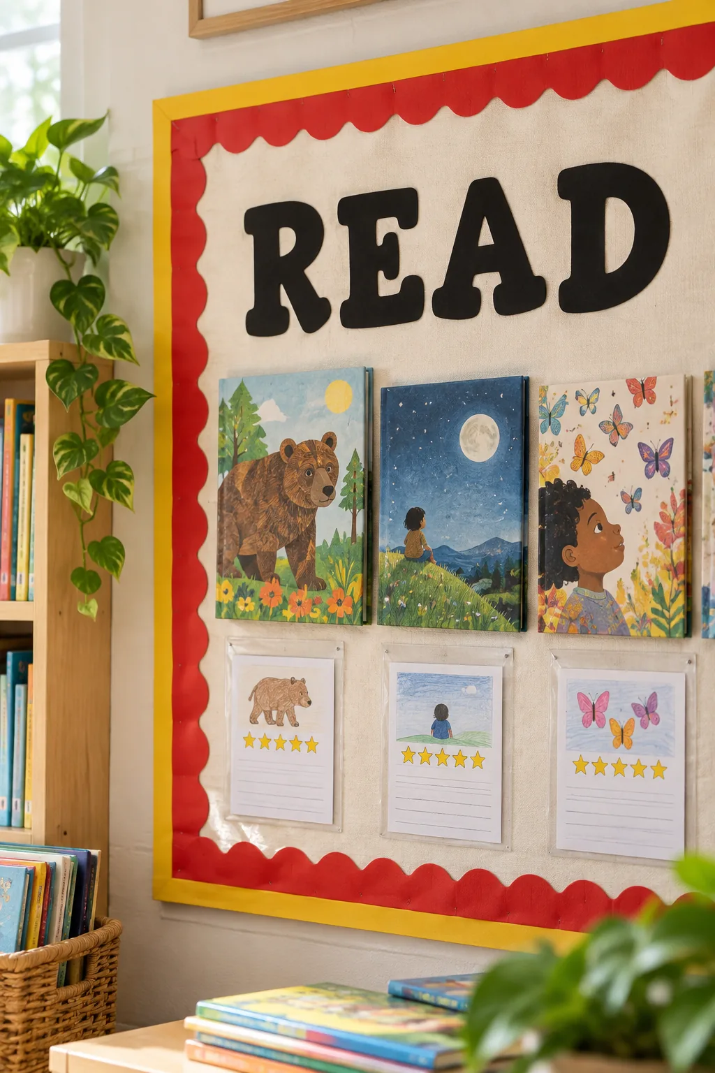 Interactive Reading Bulletin Board Ideas + Printable Setup Sheet