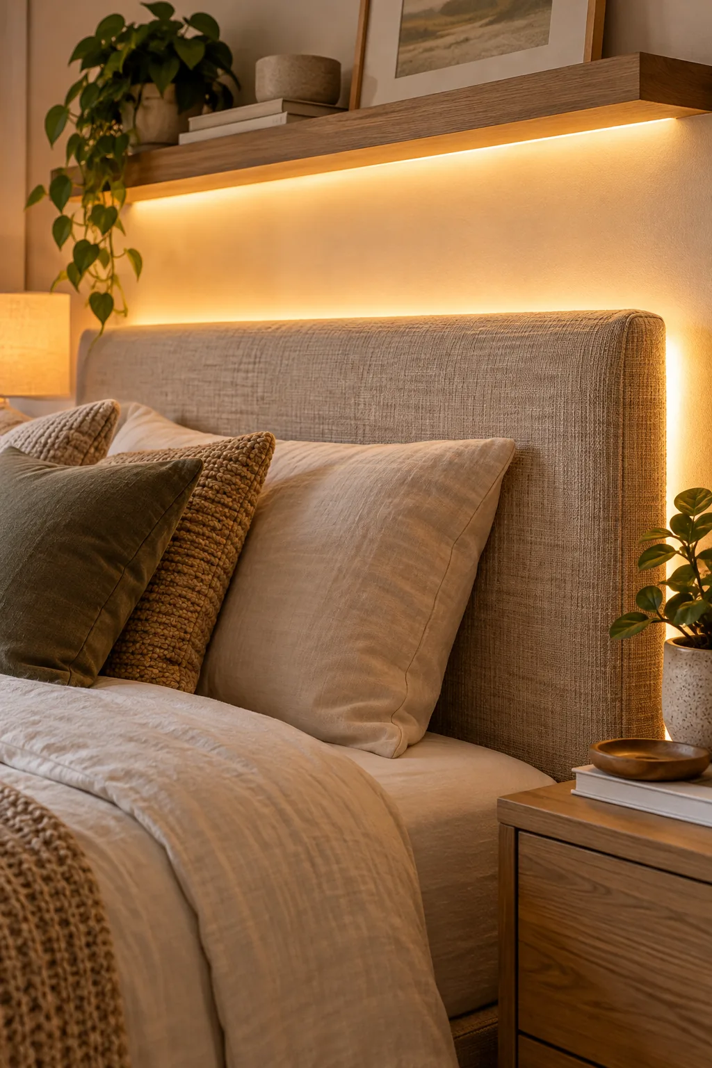 Renter-Friendly LED Bedroom Lighting & Printable Placement Sheet