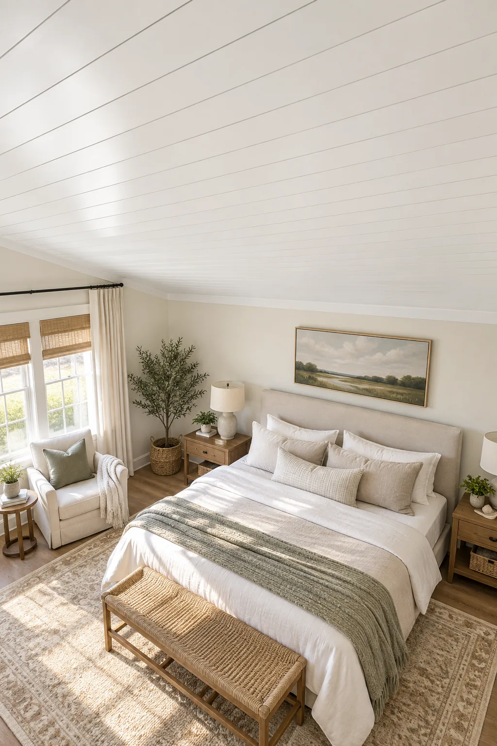 How to Install a Shiplap Ceiling over Popcorn (with Cut List)
