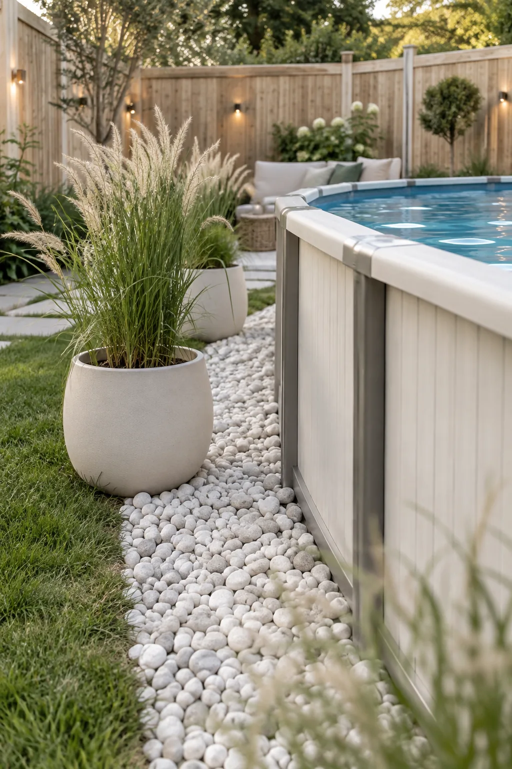 9+ Brilliant Small Backyard Above Ground Pool Landscaping Ideas