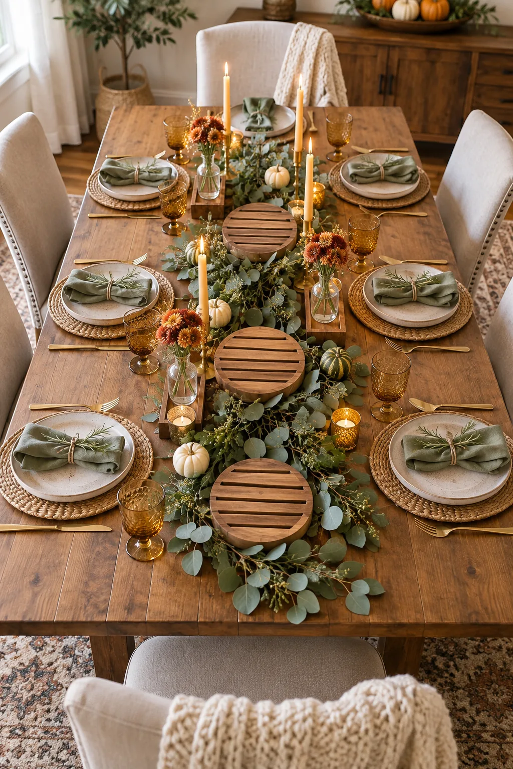 Thanksgiving Table Decor That Fits the Feast (with Spacing Map)